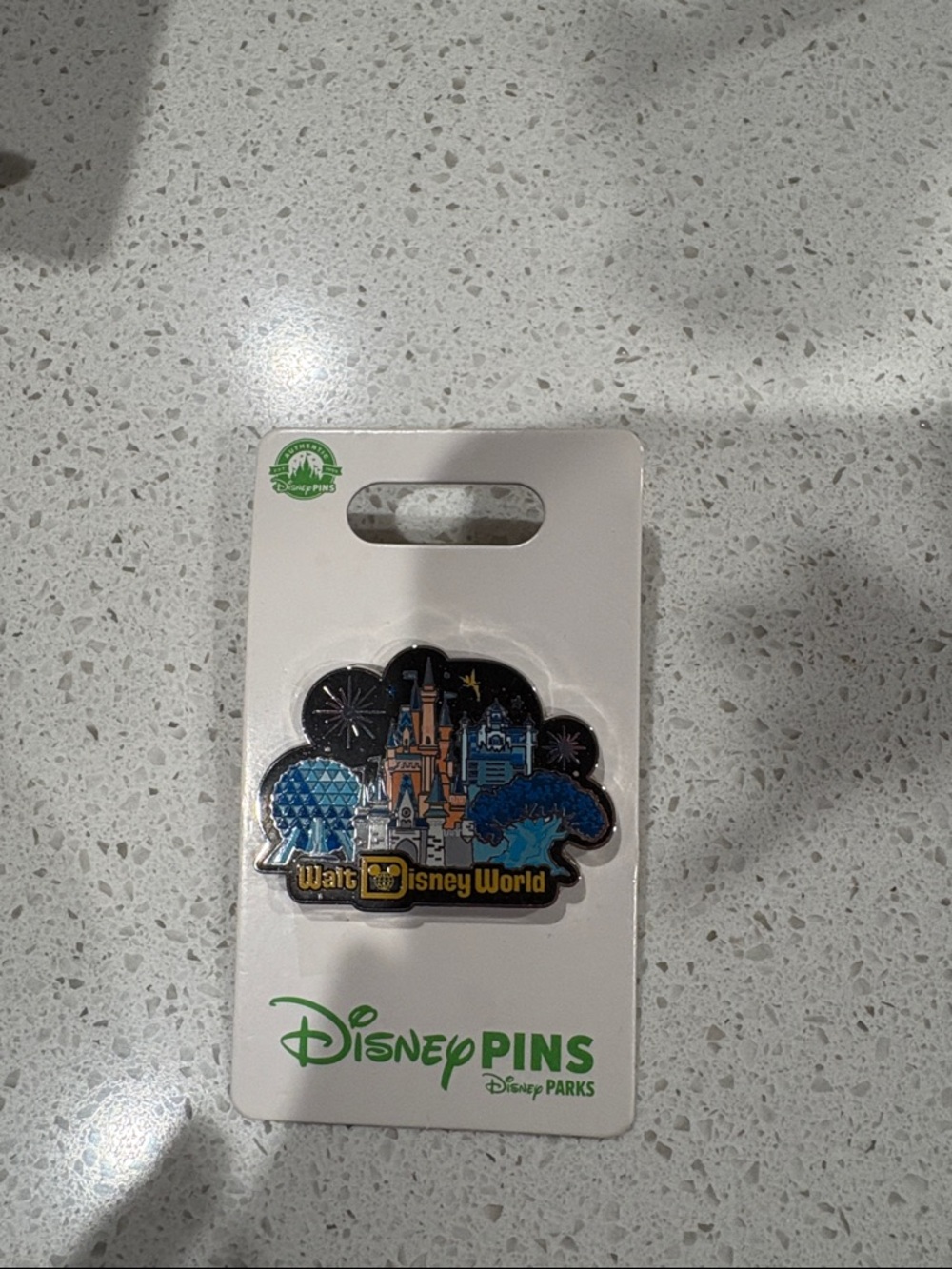 Disney Castle and Park Icons Pin - Blue/Black/Gold